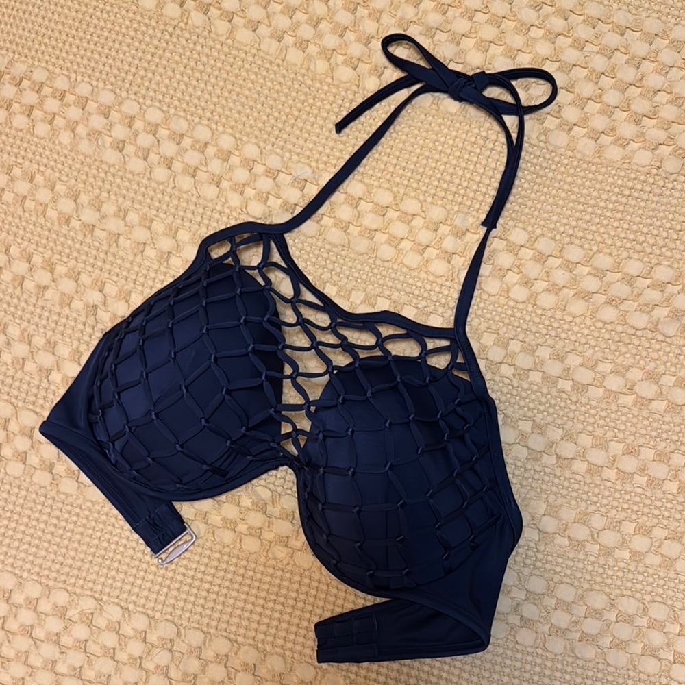 Black 38 DD swim top